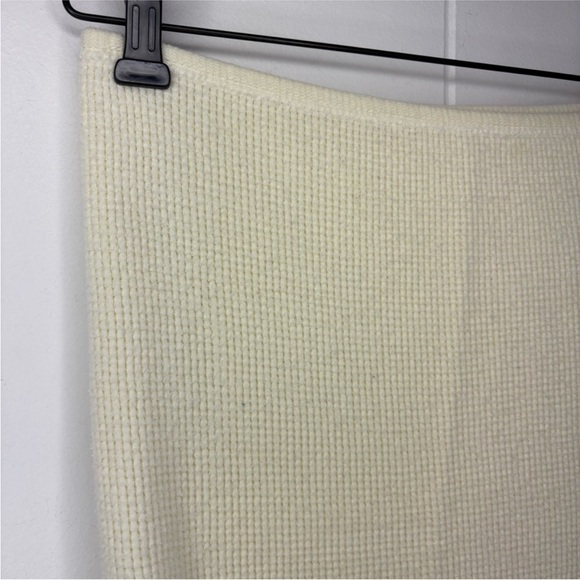 VINTAGE Cozy JE. Morgan Pale Butter Yellow Thermal Waffle Knit Baby Blanket Gift - Picture 2 of 6